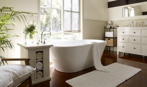 Vanity Storage Space is a must as well as neutral colouring.