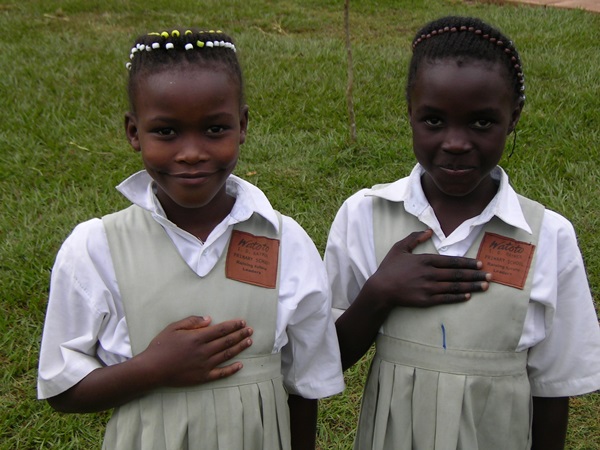 Two of the orphans that became part of the Watoto Program. This was their school uniform.