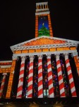 City hall light show