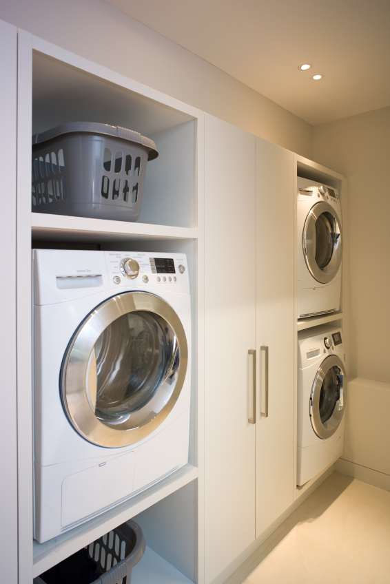 laundry renovation tips - install two washing machines