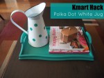 Kmart hack polka dot white jug