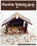 Chocolate Nativity Scene Pin