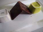 roof of chocolate nativity scene