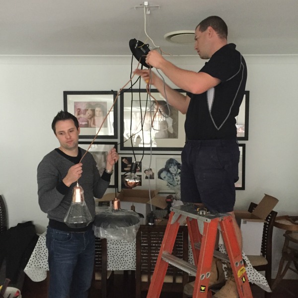 pendant light installation