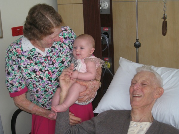 grandma and pa jones with Esther