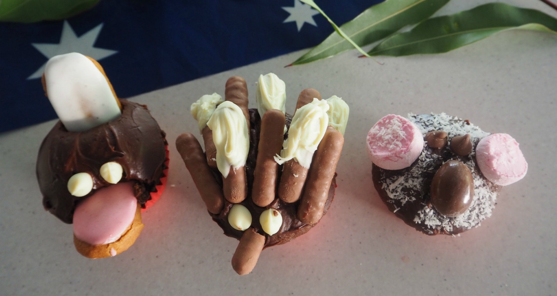australian animal cupcakes