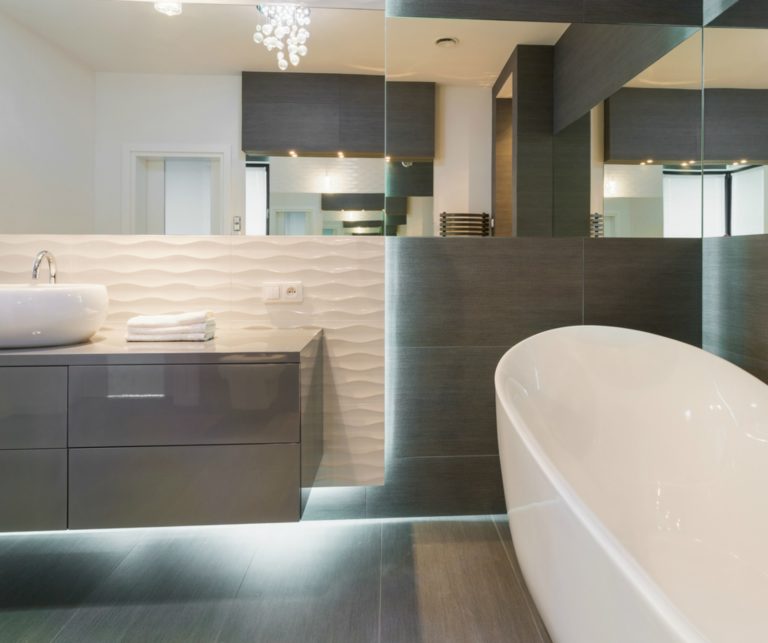 Semi-Recessed Freestanding Baths