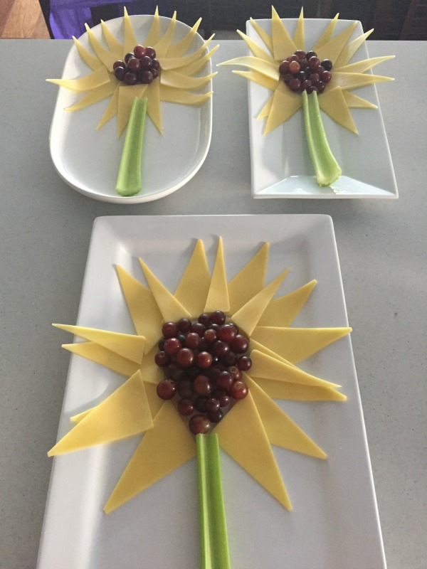 tangled flower cheese platters