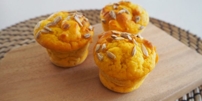 pumpkin and feta muffins