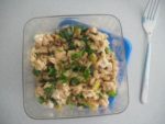 rocket, pear and feta risoni salad tradies lunchbox