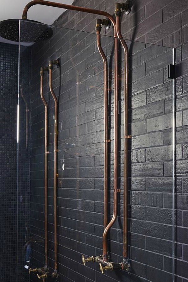 copper bath steampunk bathroom
