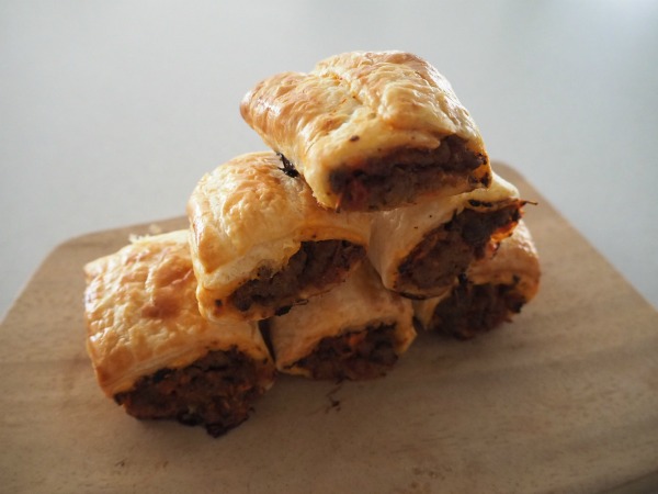 Tradies lunchbox bolognese sausage rolls