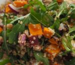 tradie’s lunchbox roast pumpkin, feta and beetroot quinoa salad