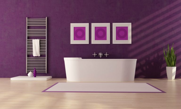 Ultra Violet in Bathroom Interiors
