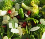Broccoli, Spinach and Pomegranate Salad
