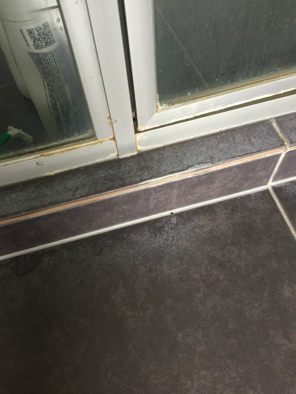 before CLR on tiles