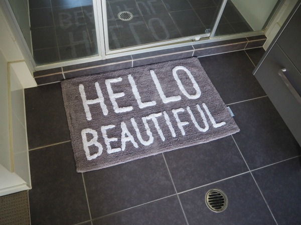 Hello beatiful bath mat home interior