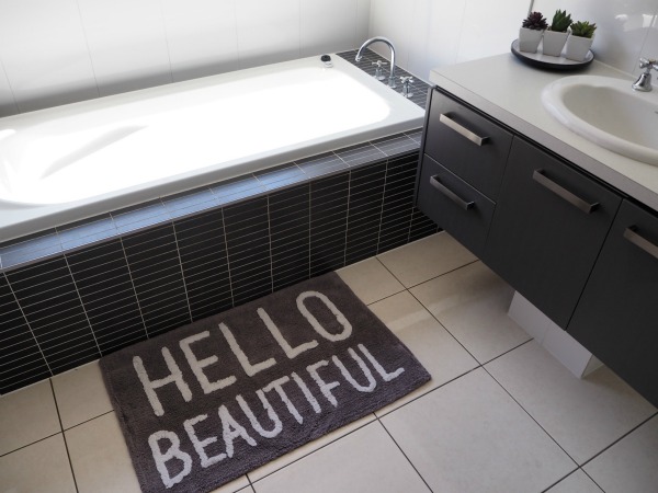 hello beautiful bath mat home interior