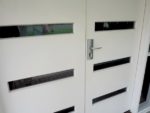 behind open doors