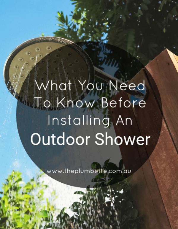 Before Installing An Outdoor Shower, Outdoor Shower Drainage