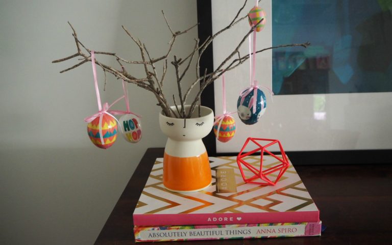 easter decorating and easter centerpiece