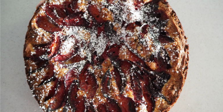 spiced plum cake header
