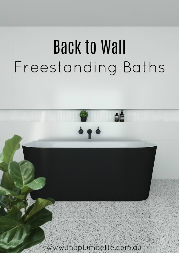back to wall freestanding bath