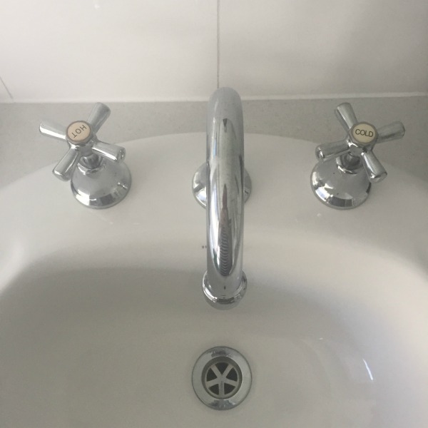 Easy Bathroom Update Changing Tap Ons, Old Bathroom Sink Taps