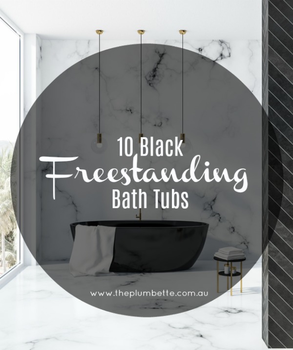 alegar black freestanding bath tub