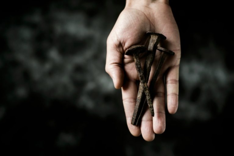 three nails and a hammer