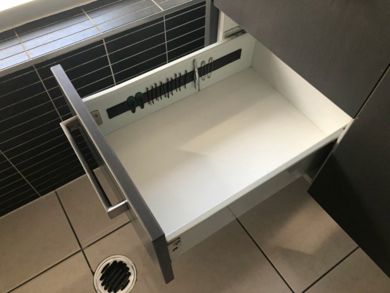 Bathroom Drawer Magnetic Strip Hack