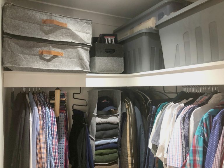 organising a walk-in wardrobe
