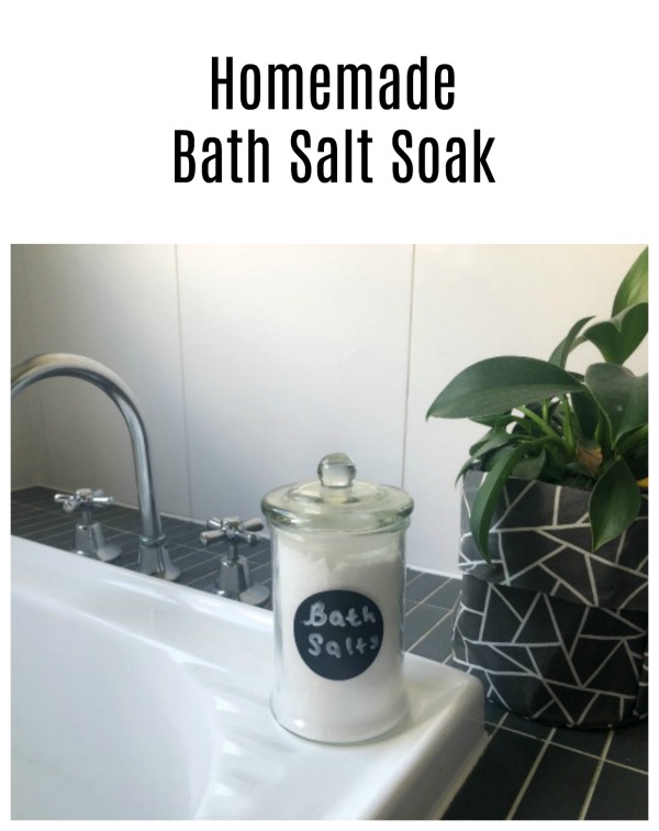 homemade bath salt soak