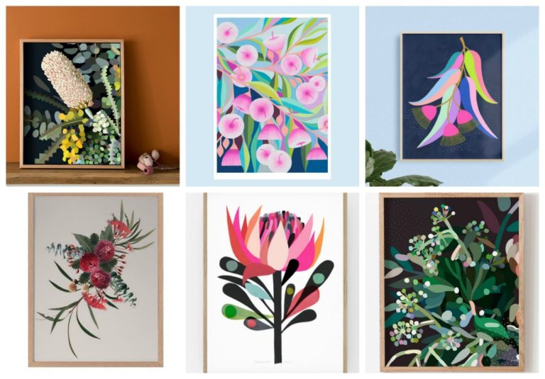 Bright Australian Native Flower Artwork