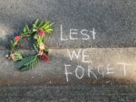 Australian Native Wreath on Footpath