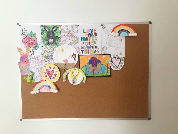 Cork Board Craft Display: Journal the Crafts Made With Your Kids in Self-Isolation