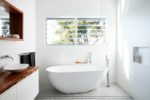 Towel rails for a family bathroom