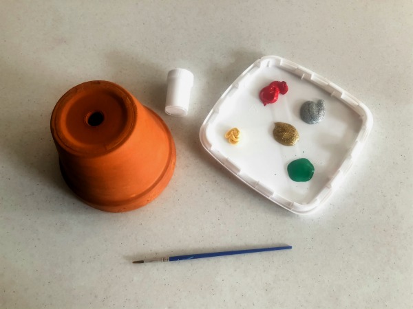 materials for painting a gingerbread house