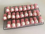 Meringue bunny tail biscuits decorated
