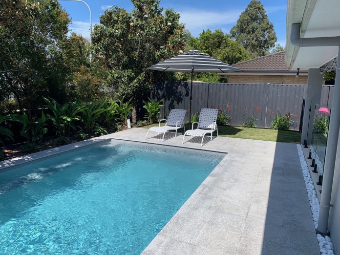 Outdoor Plumbing and Pool Outdoor plumbing and pool set up for an Australian Spring
